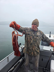 Winged Squid Jig White Ghost 15 OZ