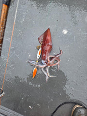 Winged Squid Jig Orange 15 OZ