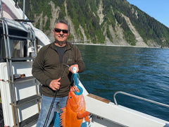 AKBBJIGS Heisenberg Blue glow grub tail