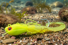 Guppy Jigs with grub tail Bumblebee 10 oz