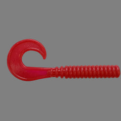 AKBBJIGS Red Rum glow grub tail