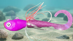 Guppy Jigs with grub tail Kiss Me Knot 10oz