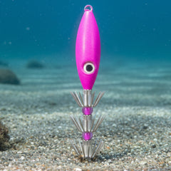 Squid Jig Purple Glow deep sea durability