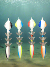 Pigskin West colored Squid Jig Set of 4