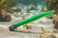 16 OZ Big Eye Bullet Eel Jig Muddy Green