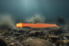 16 OZ Big Eyed Bullet Eel Jig Orange UV