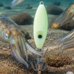 Squid Jig White Glow deep sea durability