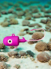 Bullet Jig UV Purple with big glow eyes