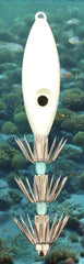 Squid Jig White Glow Blue