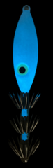 Squid Jig White Glow Blue