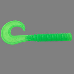 AKBBJIGS Neon Green glow grub tail