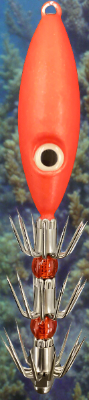 Squid Jig Red Glow