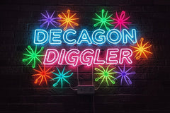 Decagon Diggler- Neon Green Glow
