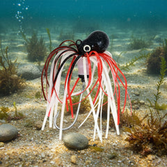 Octopus Jig - Ladybug great for halibut, lingcod, bottom fish, deep sea durability
