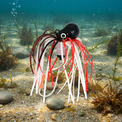 Octopus Jig - Ladybug great for halibut, lingcod, bottom fish, deep sea durability