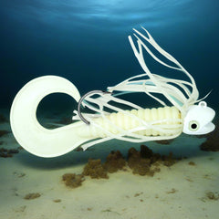 Pacman Jig - White Ghost great for Halibut, Lingcod, Rockfish