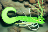 Pacman Jig - Mean Green UV great for halibut, lingcod, rockfish, deep sea durability