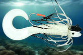 Pacman Jig- Zebra great for halibut, lingcod, rockfish, deep sea durability