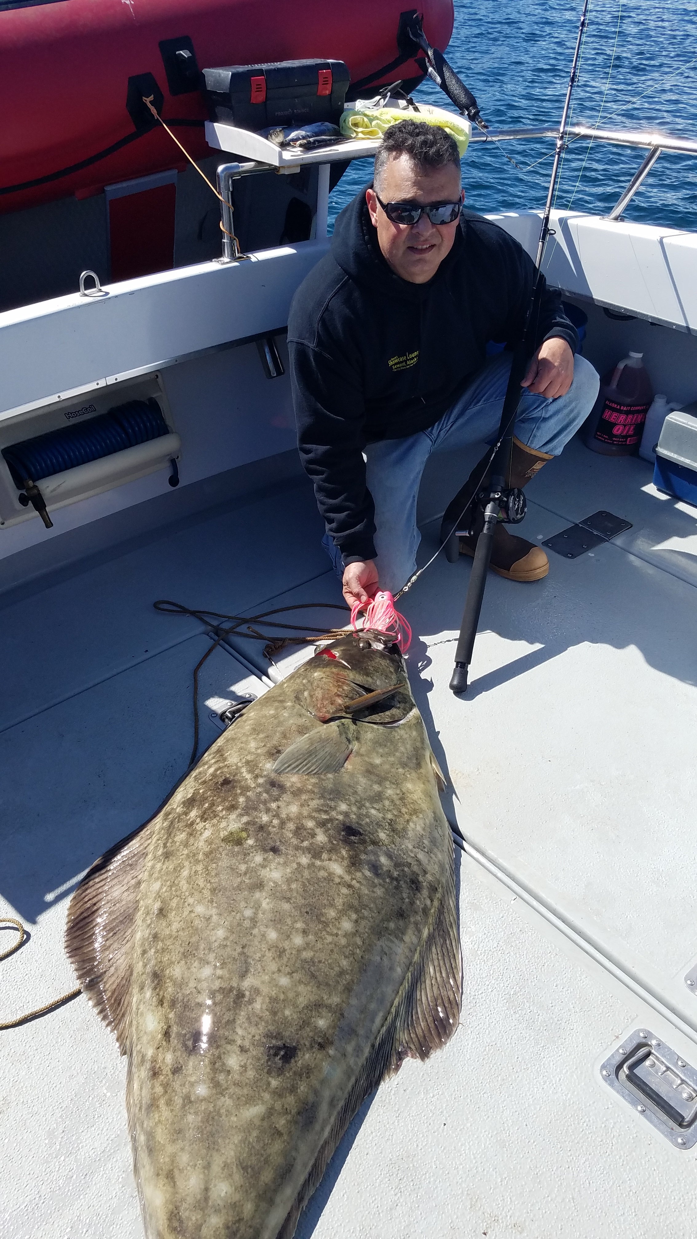 Pacman  Jig - Pink Psycho great for halibut, lingcod, deep water bottom fish