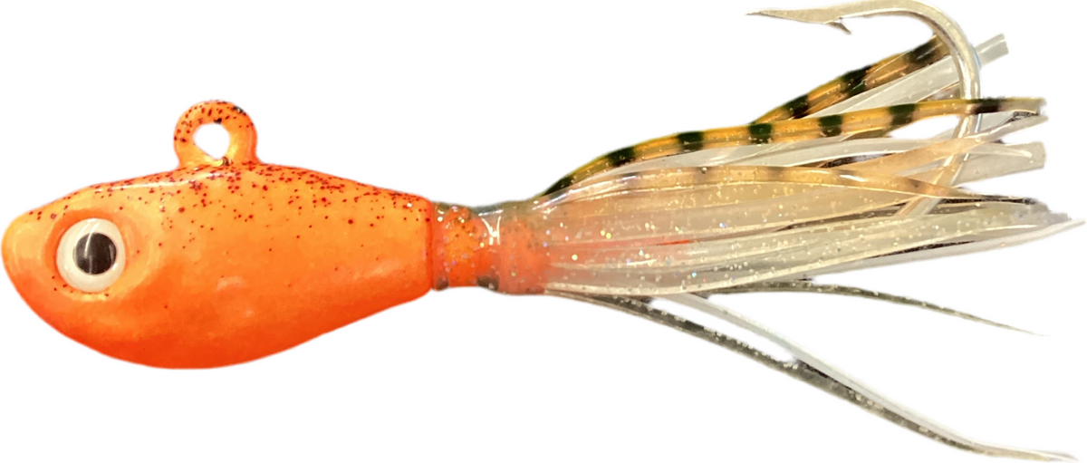 3 Ounce UV Nova Orange Guppy Jigs